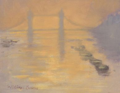 William Burns FRSA (1923-2010) - 20th Century Oil, Tower Bridge, London