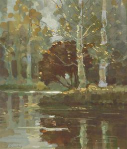 Charles T. Bravery (1894–1990) - 20th Century Gouache, Still Morning
