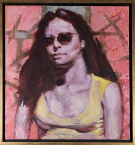 Clifford Hanley (1948-2021) - Framed 2010 Oil, Indigo Mist
