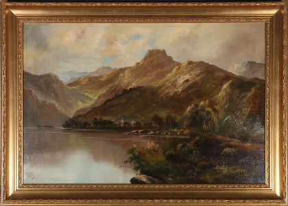 Francis E. Jamieson (1895-1950) - 1916 Oil, Autumn at the Loch