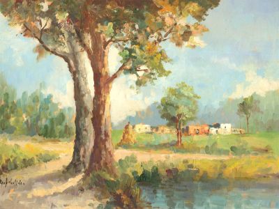 20th Century Oil - Mediterranean Dwellings