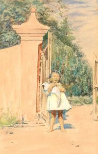 J. H. L - Early 20th Century Watercolour, Smiling Child