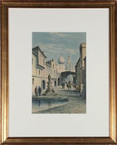 A. Lewis - Framed Mid 20th Century Watercolour, Arabian Town