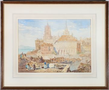 Pierre Le Boeuff (act.1899-1920) - Early 20th Century Watercolour, Lausanne