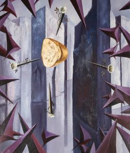 John Voss - Surrealist 1976 Oil, Transubstantiation