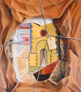 John Voss - 2003 Surrealist Oil, Return To Sender