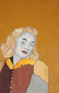 Ben Carrivick - Contemporary Oil, Portrait In Yellow