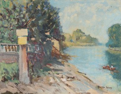 Danton F. Adams (1904–1990) - Mid 20th Century Oil, Halcyon Days