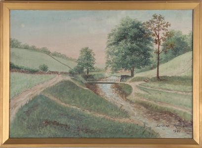 Eugene Hindle - 1919 Oil, Country Paths