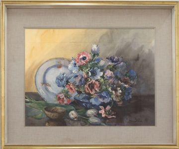 Marion Broom RWS (1878-1962)  - 20th Century Watercolour, An Array Of Anemones