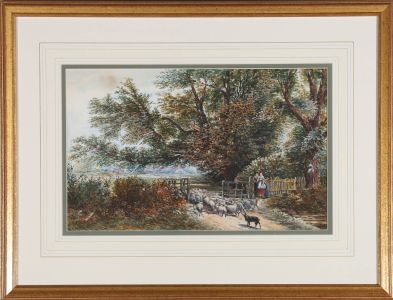 Late 19th Century Watercolour - New Pastures