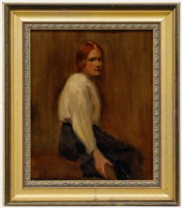 Frederick Charles Winby (1875-1959) - Early 20th Century Oil, Young Woman