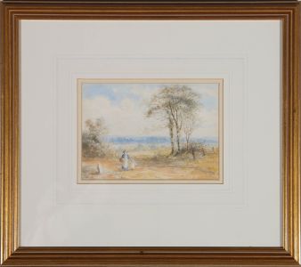 Attrib. George Gregory (1849-1938) - Framed Watercolour, A Summer's Day