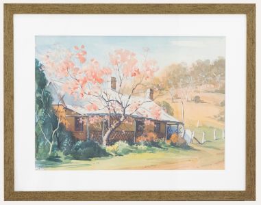 C. H. Payne - Contemporary Watercolour, House in the Outback