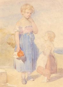 Late 19th Century Watercolour - Two Sisters