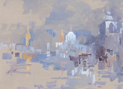 Michael Cadman RI ARCA (1920-2012) - Mid 20th Century Watercolour, River Bank