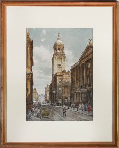 Arthur Charles Fare (1876-1958) - Framed 1940 Watercolour, Corn Street, Bristol