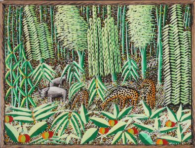 Haitian School 20th Century Acrylic - Animal Kingdom