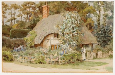 Thomas Nicholson Tyndale - Late 19th Century Watercolour, The Cottage Door
