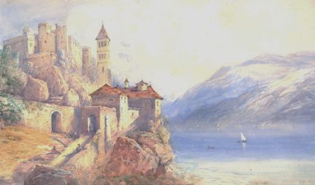 Edwin St. John (1878-1961) - Early 20th Century Watercolour, Chillon Castle