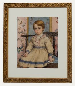 John Callington Moore (1829-1880) - 19th Century Watercolour, Victorian Child