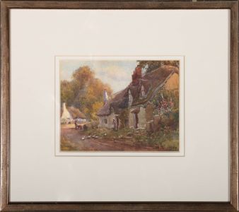 Joseph William Milleken (1865-1945) - Framed Watercolour, A Gloucestershire Lane