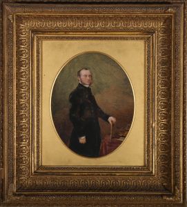 Framed Late 19th Century Watercolour - Viscount Edward II of Exmouth