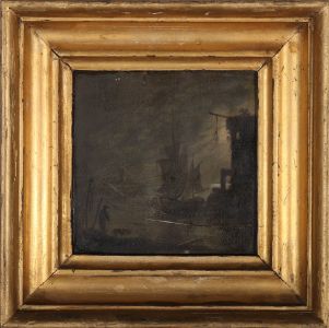 Robert Dyer - 1802 Oil, Moonlit Waters