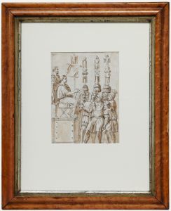 Fine 18th Century Pen and Ink Drawing - Parthamasiris, King of Armenia