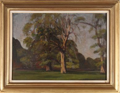 John Brown (1887-1966) - Mid 20th Century Oil, Summer Park