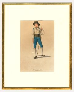 Style of David Alois Schmid (1791-1861) - Framed Watercolour, Man from Oberhasli