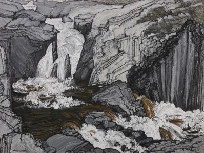 Dione Page (1936-2021) - 1982 Pastel, River Don Yorkshire