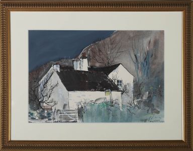 Ray Evans (1920–2008) - Framed Watercolour, Cottage at Llangurig