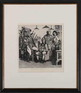David Michael Itchkawich (b.1937) - 1972 Etching, Mr Prens is Leaving