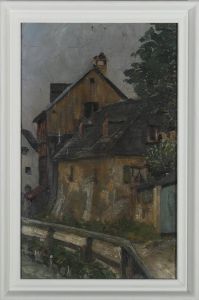 Early 20th Century Oil - The Village Street