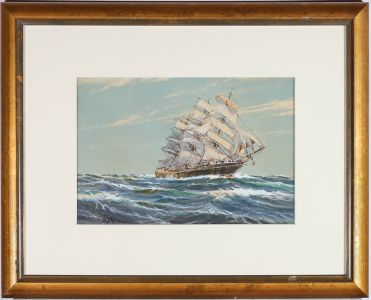 Wilfred Knox 1884-1966 - Early 20th Century Watercolour, With a Following Wind