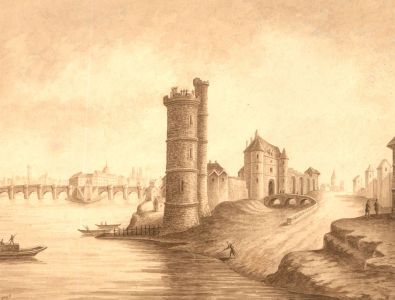 A. Renaud - Late 19th Century Watercolour, La Tour De Nesle