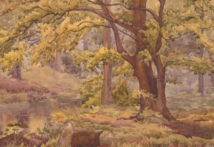 Late 19th Century Watercolour - At the Water's Edge