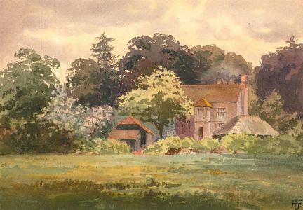 H. J. P - Early 20th Century Watercolour, Woodland Manor
