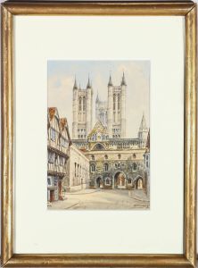 Albert H. Findley (1880-1975) - Framed Watercolour, Lincoln Cathedral