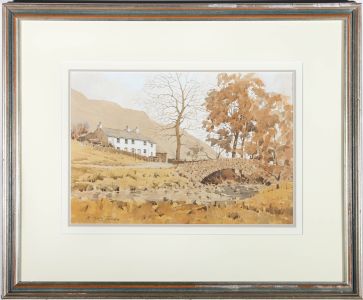 René Martin Tomlinson - Framed 20th Century Watercolour, Cockley Beck