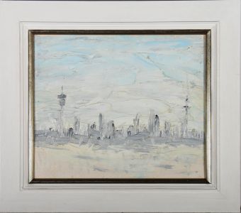 Contemporary Oil - Skyscraper Skyline