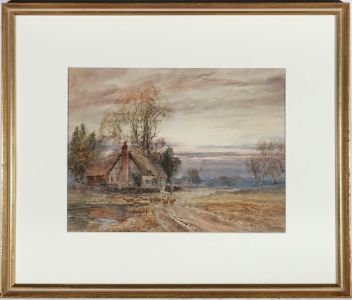 Hugh Nisbett (1849-1923) - Late 19th Century Watercolour, Early Autumn Morning