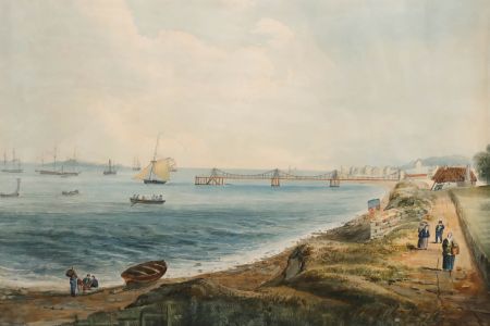 Late 19th Century Watercolour - The Trinity Chain Pier