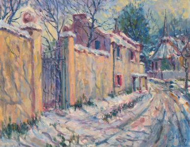 W. A. Welch - 1967 Oil, Winter in France