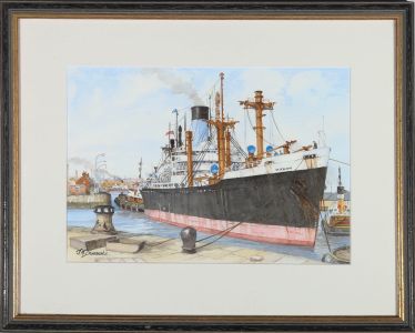 J.H. Drinkwater - 20th Century Watercolour, Victory In Blue