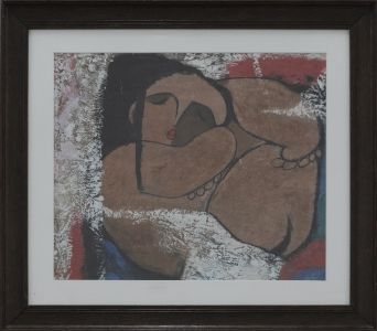 Framed 20th Century Acrylic - Rest