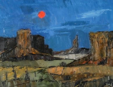 Daniel Nichols - Contemporary Oil, Nevada, Cowboy Country