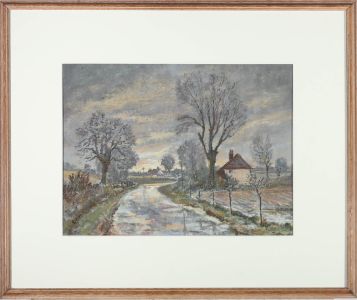 Framed 20th Century Pastel - The British Weather