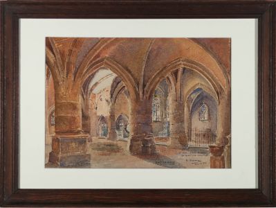 Gabriel Mathieu (1843-1921) - French School 1916 Watercolour, Nettancourt